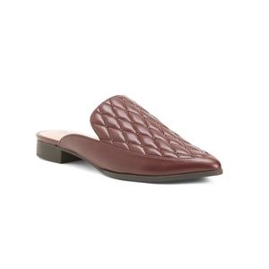 Charles by Charles David Maroon Este Quilted Mule Flats Women’s Size 8 NEW